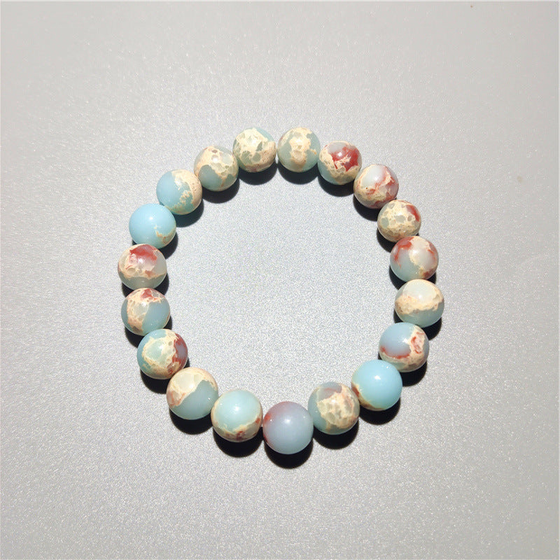 Wholesale Shoushan Stone Verdant Green Bracelet